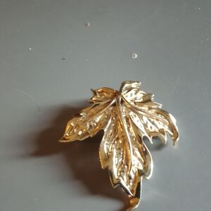 Gold Leaf Brooch